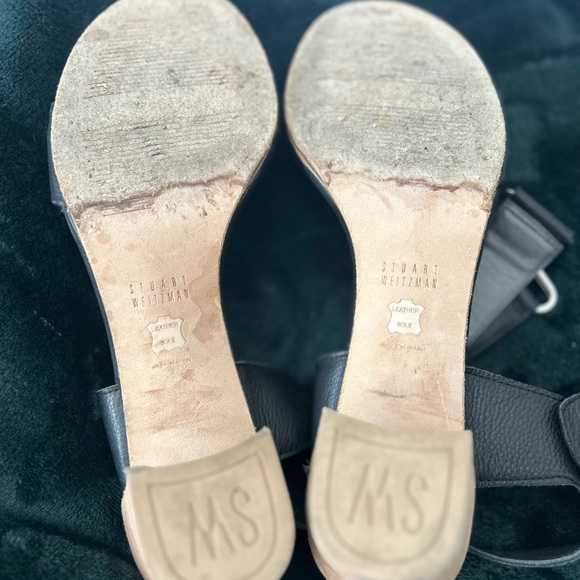 EUC - Stuart Weitzman black sandal size 8 - Picture 4 of 4